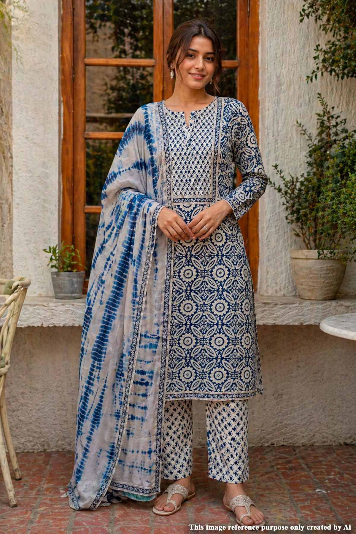 Graceful Blue Kurta Set with Dupatta