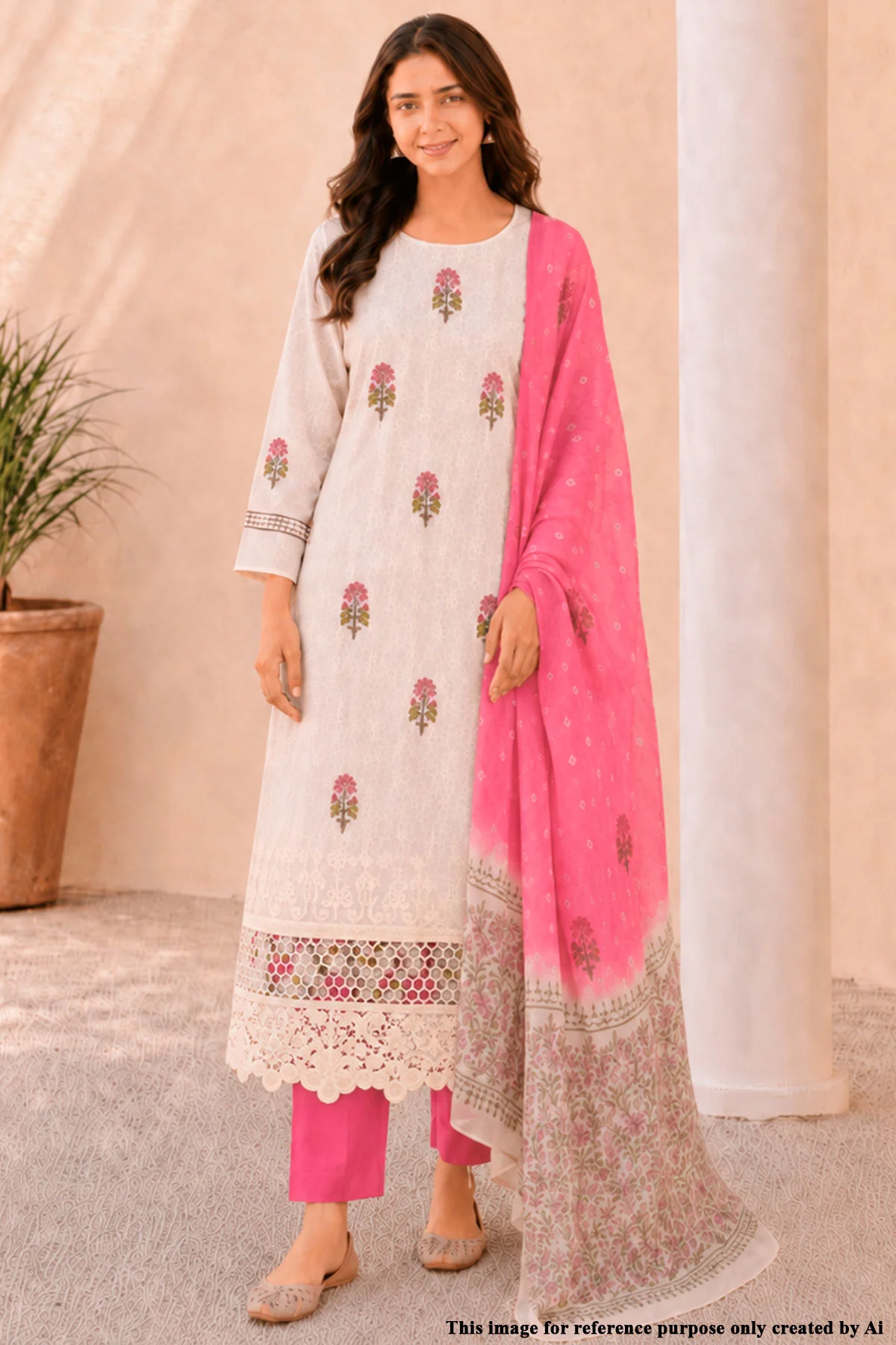 Gajari Floral Suit Set - Image 6