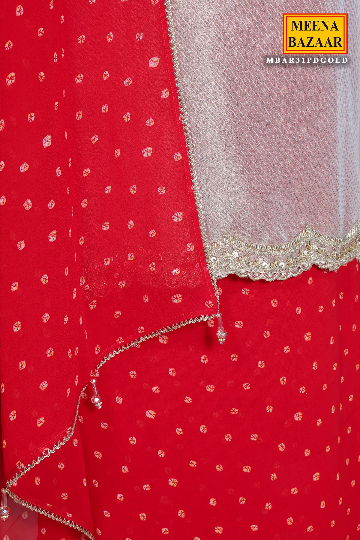 Gold Silk with Exquisite Embroidery Unstitched Suit - Image 3