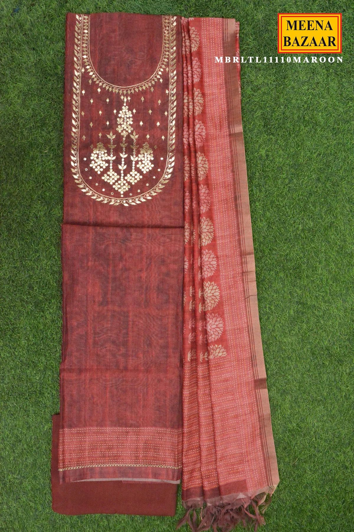 Maroon Gota Patti Suit Set - Image 2