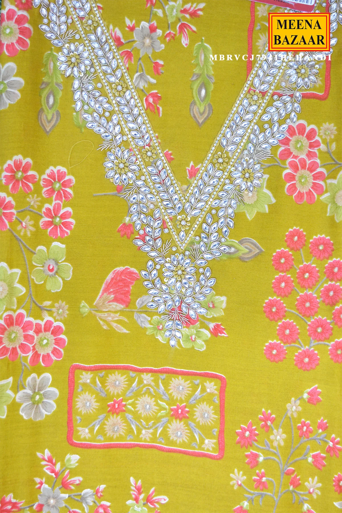 Mehandi Floral Suit Set - Image 4