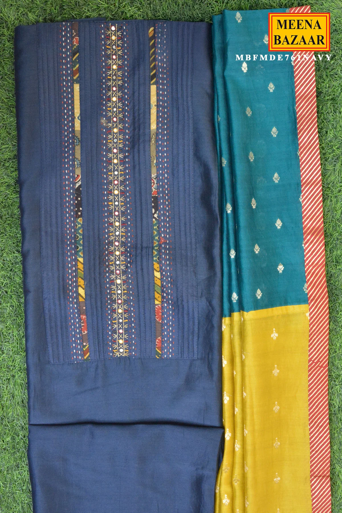 Midnight Navy Kurta Set - Image 3