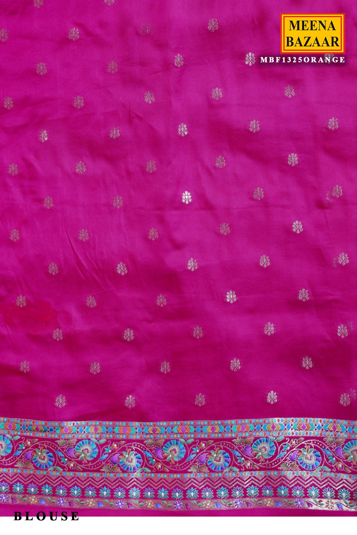 Rust Silk Weaving Saree Traditional Festive & Wedding Wear - Image 4