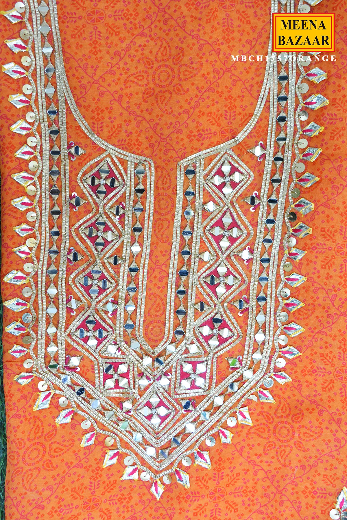 Orange Three-Piece Suit Set - Image 4
