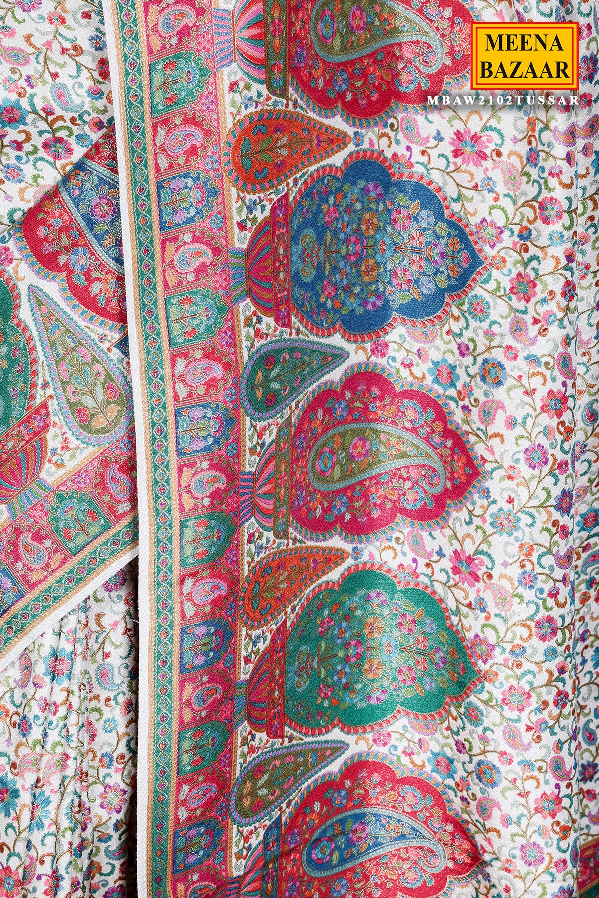 Tussar Silk Weaving Saree Elegant Festive & Wedding Wear - Image 5