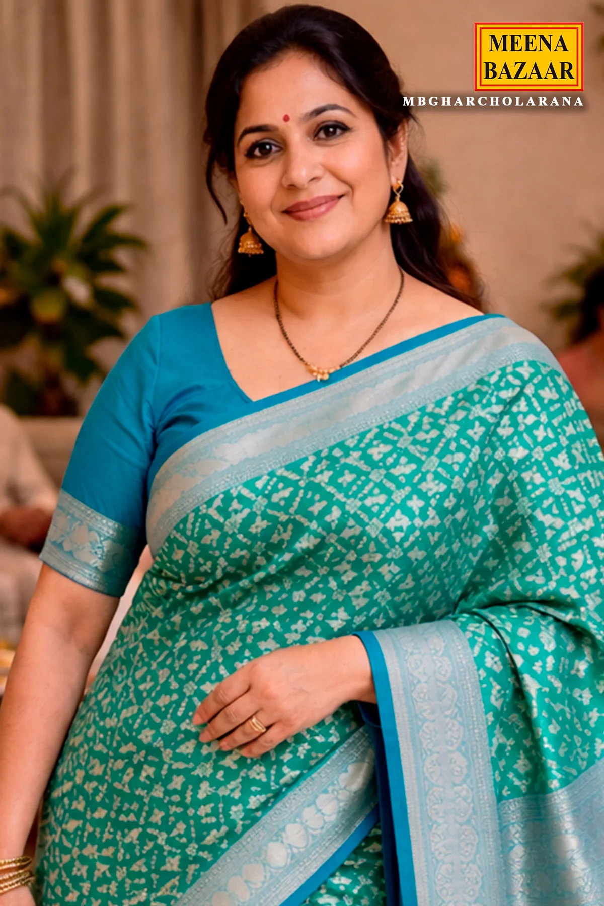 Rama Banarasi Saree - Elegant Festive Wear - Image 2