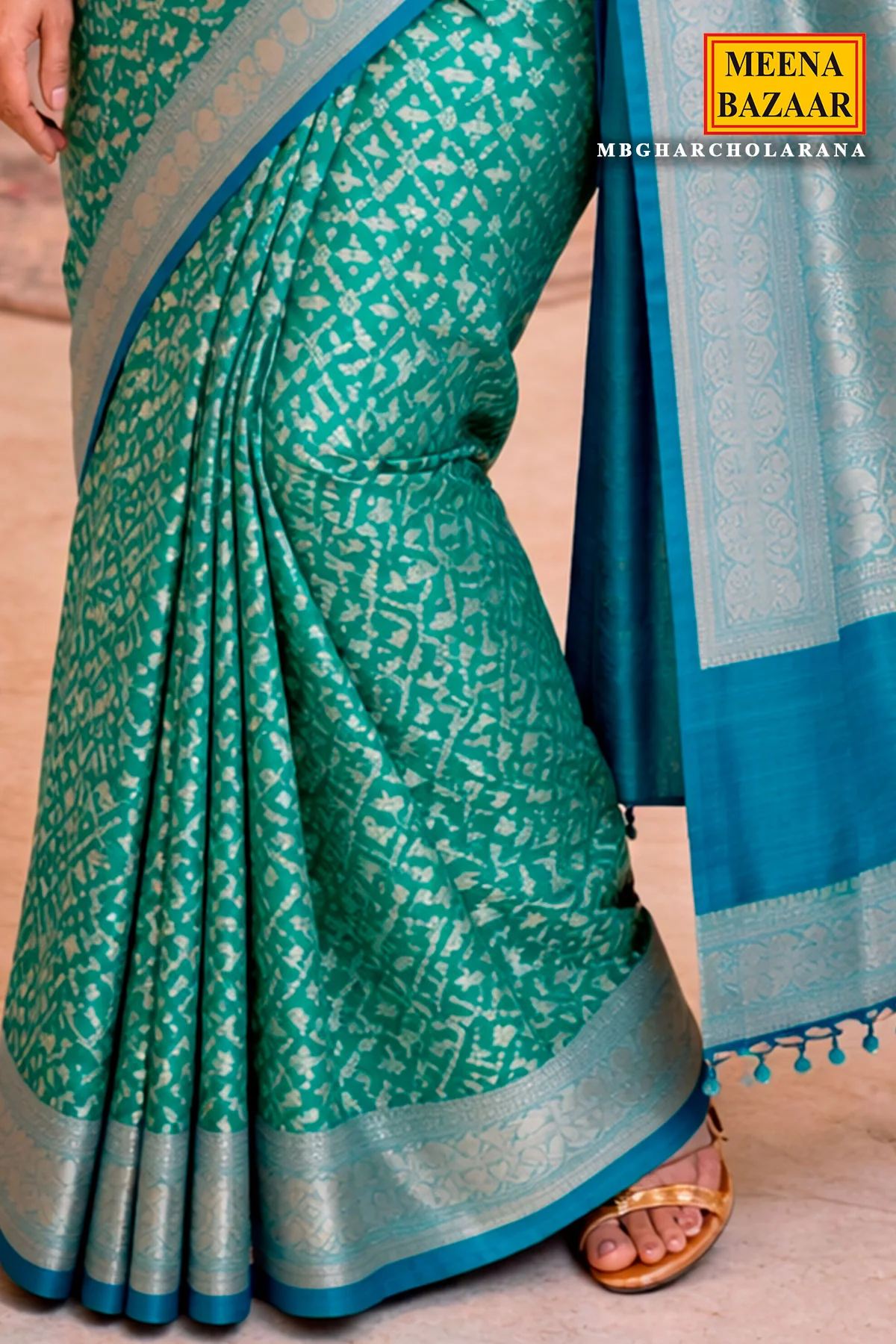 Rama Banarasi Saree - Elegant Festive Wear - Image 3