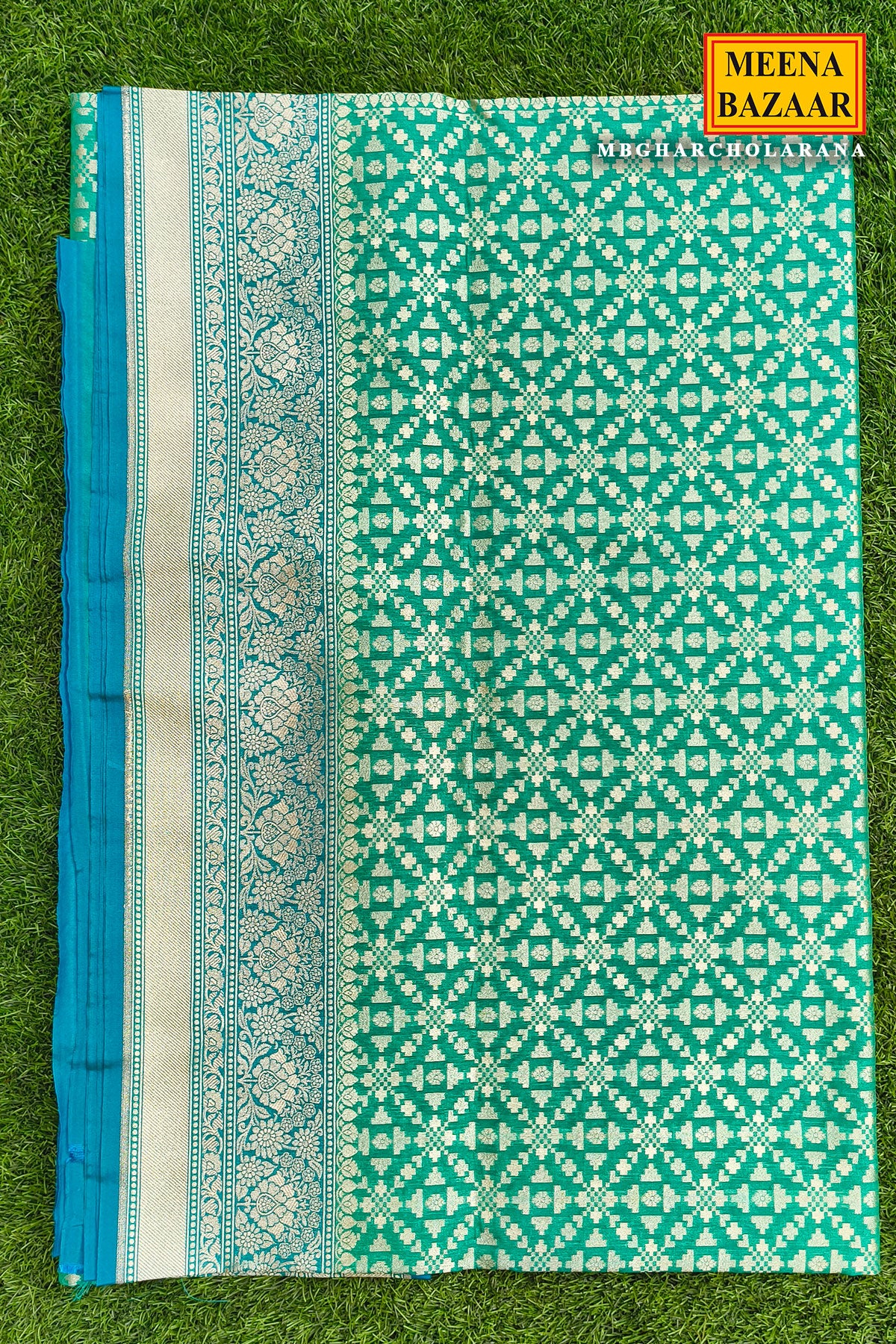 Rama Banarasi Saree - Elegant Festive Wear - Image 4