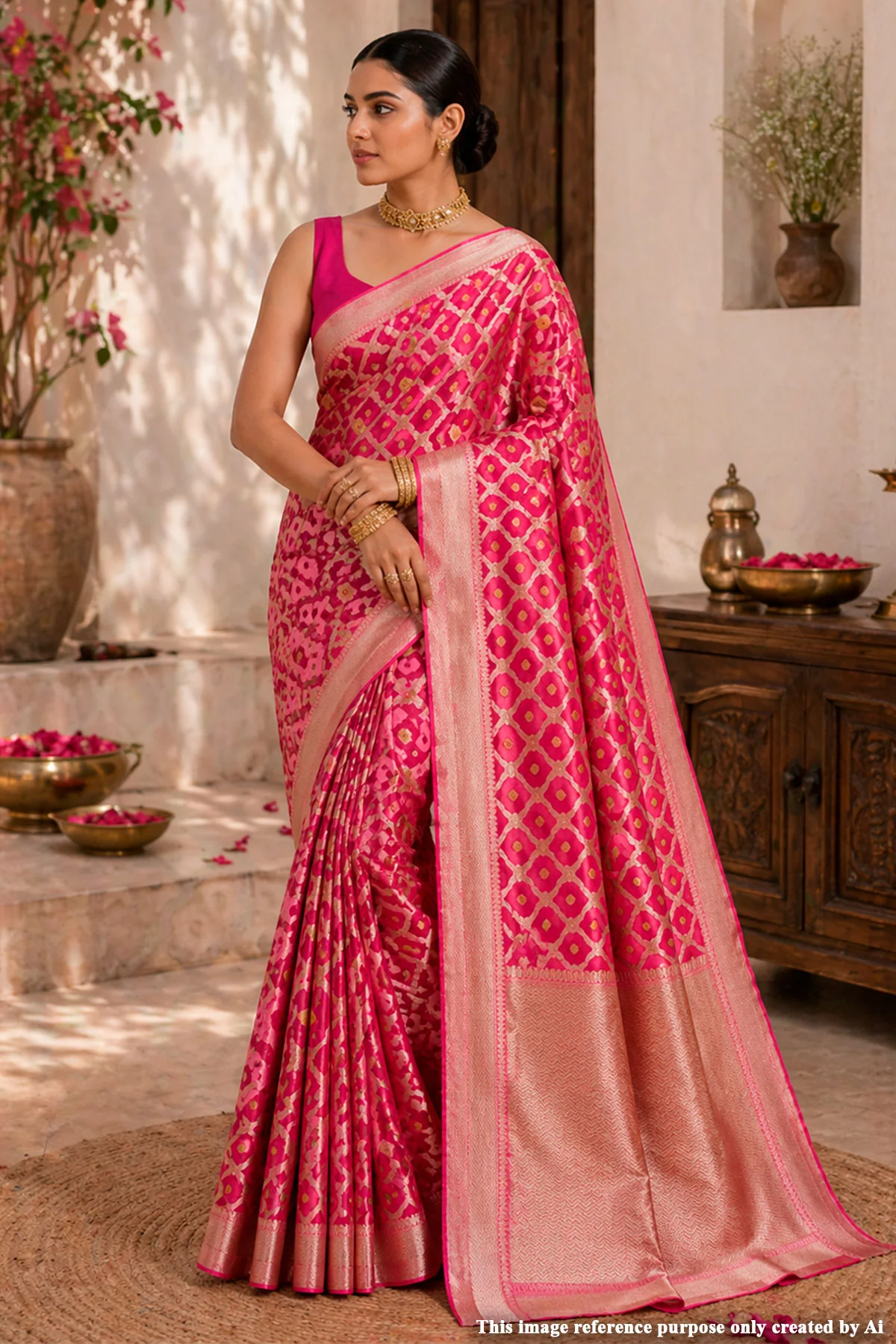Rani Grace Silk Saree - Pure Elegance
