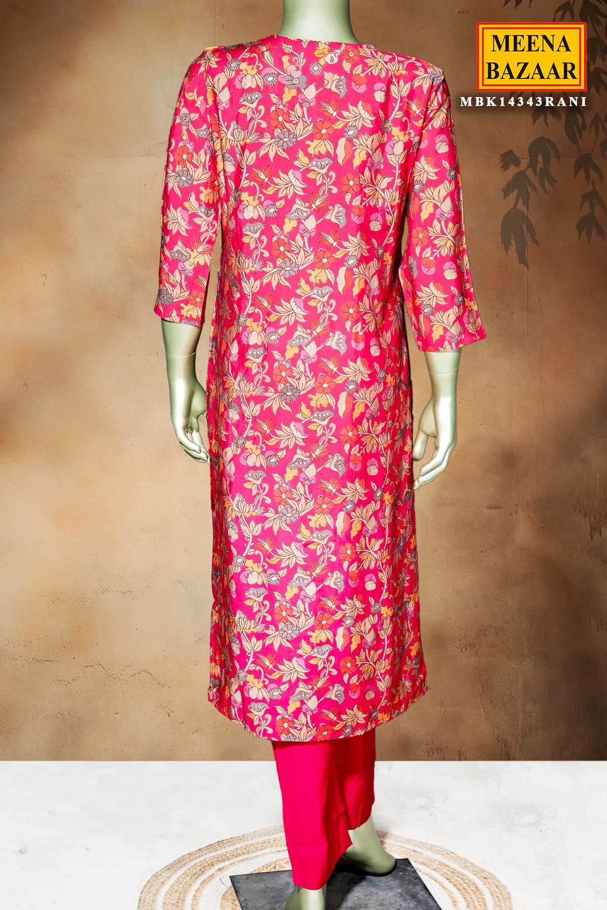 Rani Maslin Ready-Made Suit with Elegant Neck Embroidery - Image 6
