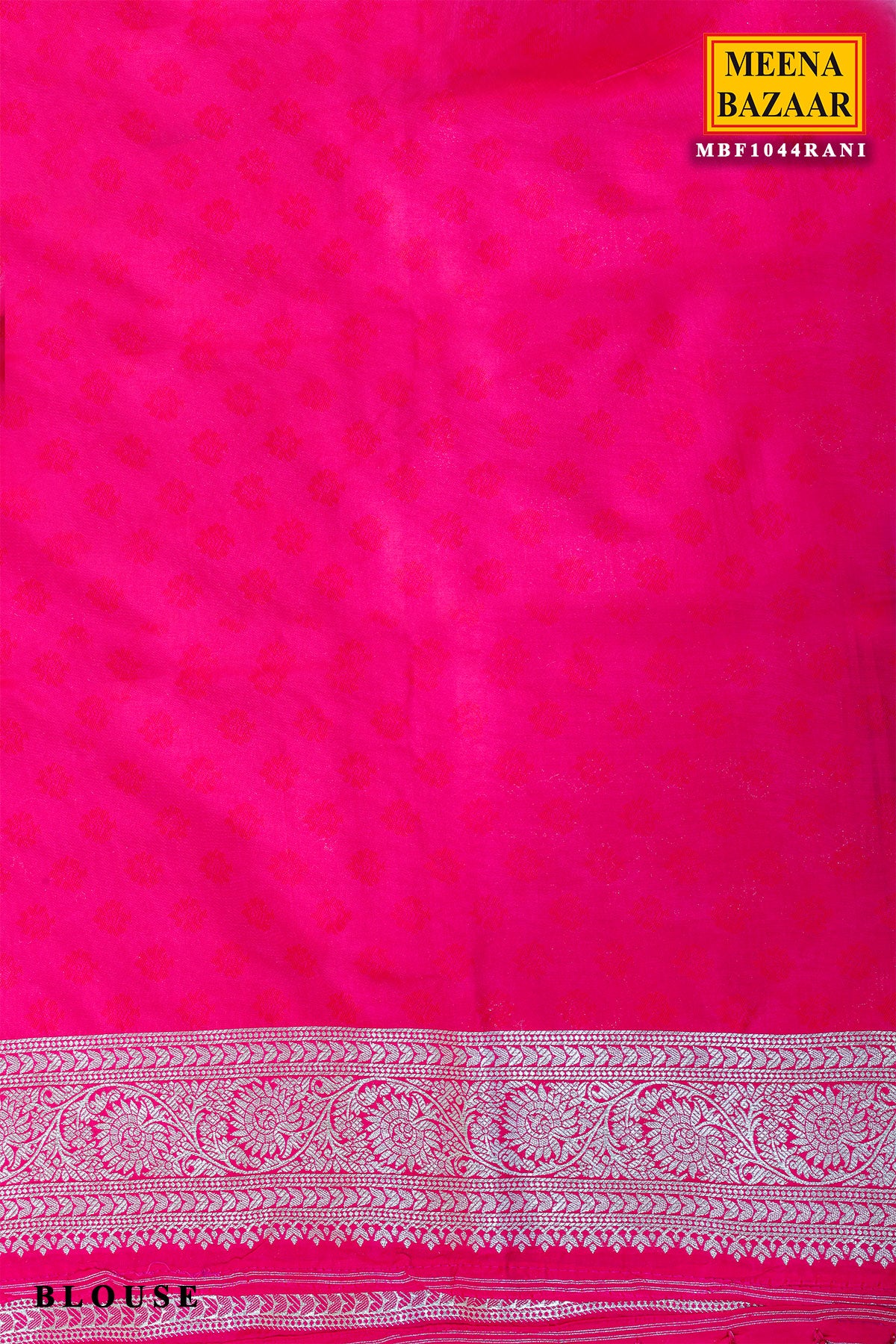 Rani Silk Weaving Saree Elegant Traditional Indian Saree for Women - Image 11