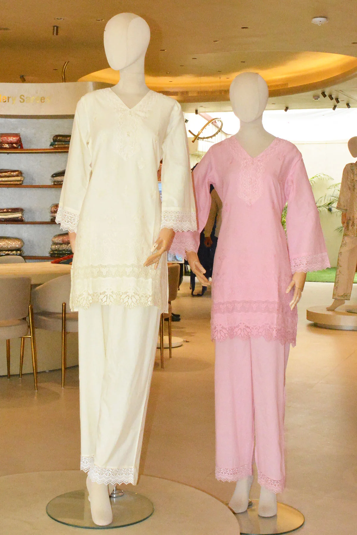 Tussar Cotton Embroidered Co-Ord Set - Image 8