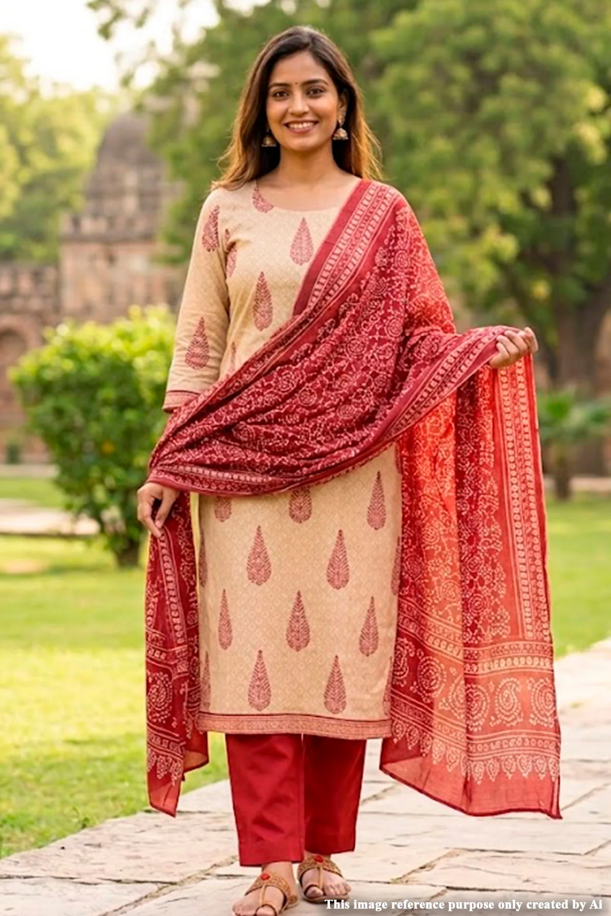 Tussar Cotton Embroidered Unstitched Suit