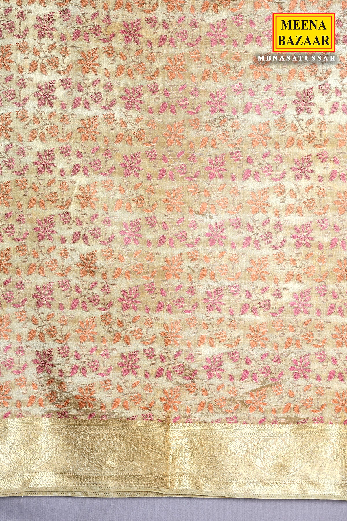 Tussar Silk Designer Saree with Rich Weaving Work - Image 4
