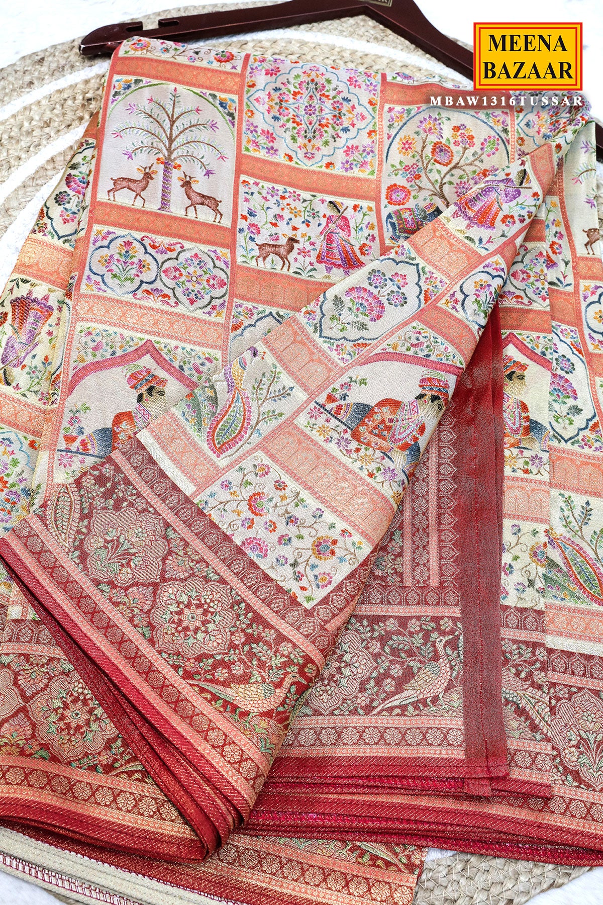 Tussar Silk Weaving Saree Elegant Traditional & Festive Wear - Image 2