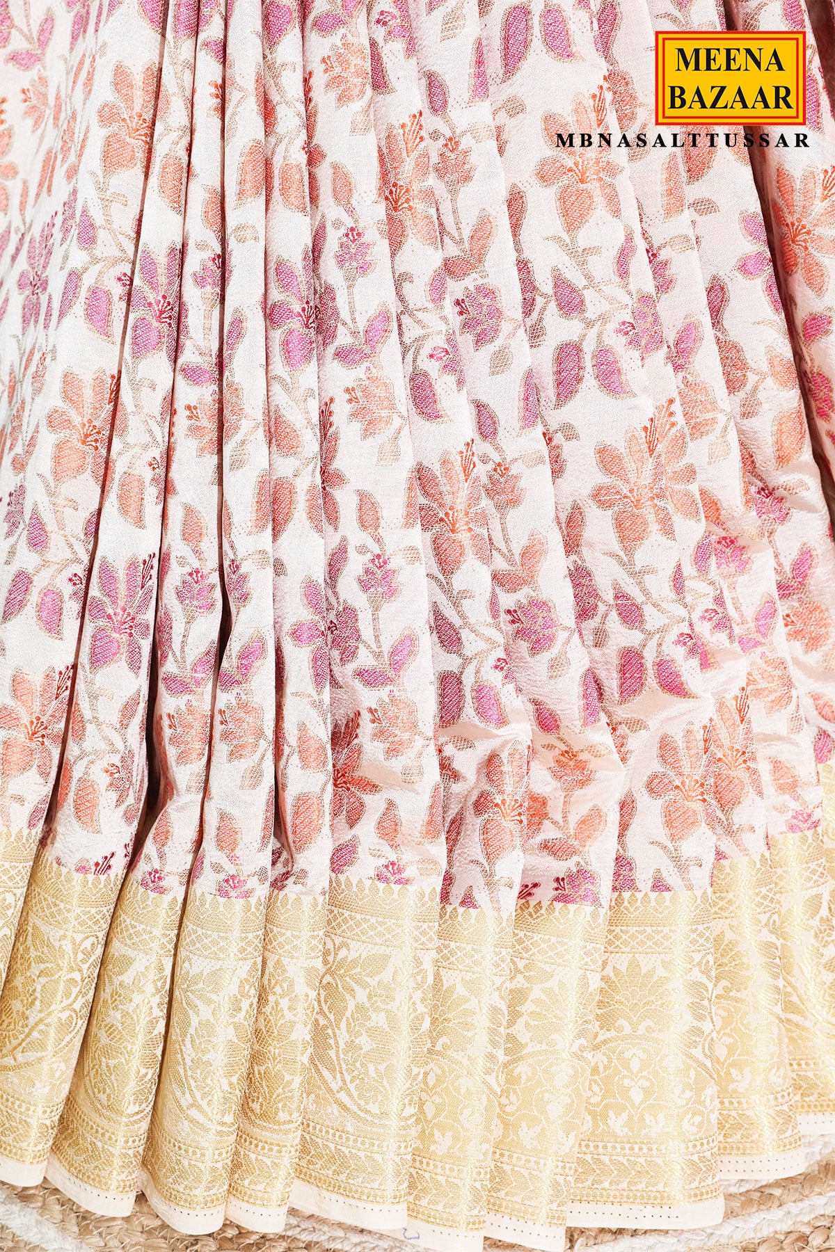 Tussar Silk Weaving Saree | Luxury Woven Saree - Image 5