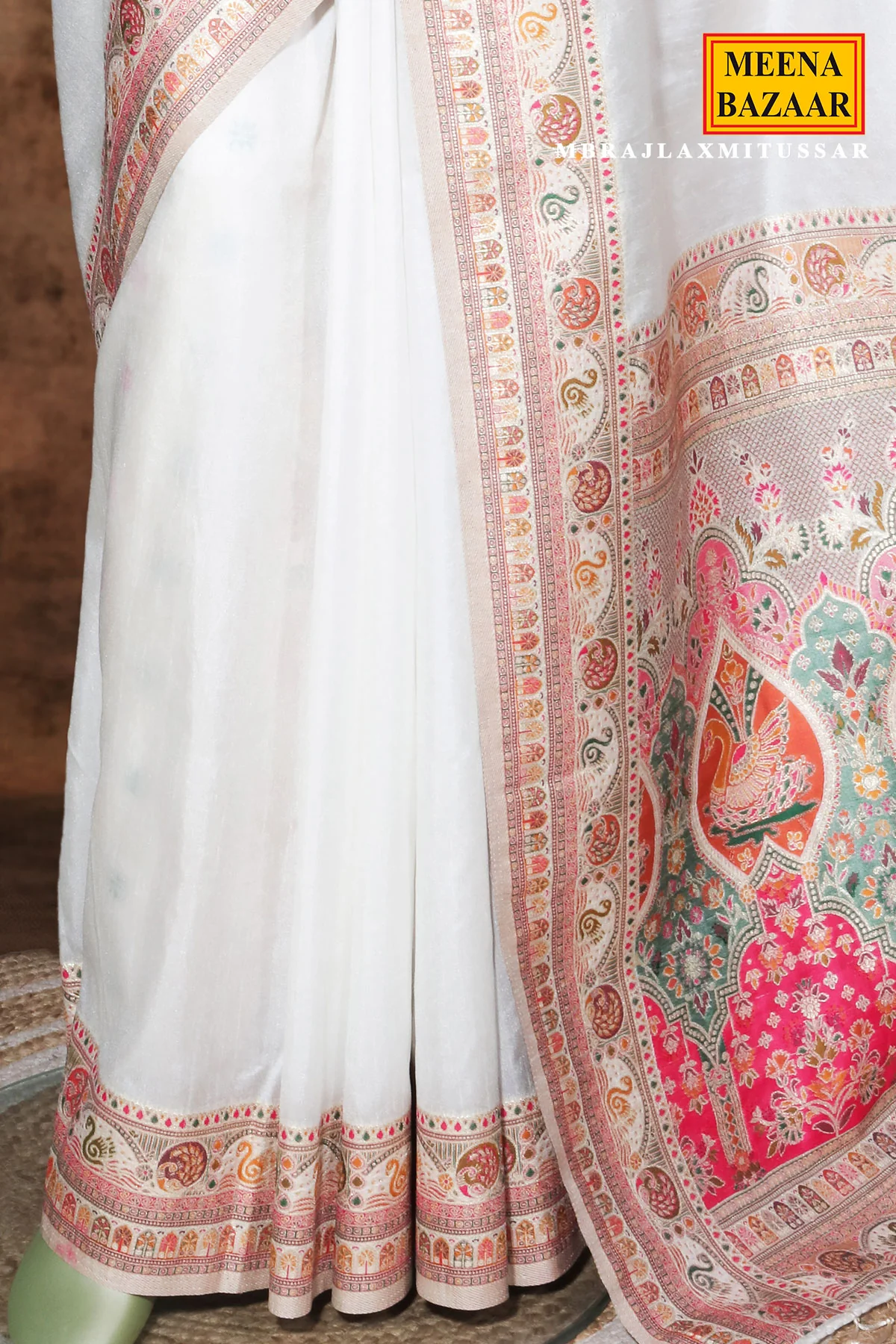 Tussar Silk Woven Saree for Women Elegant Traditional Ethnic Saree - Image 5